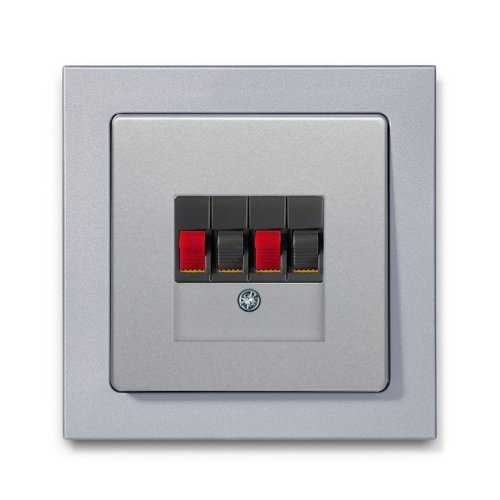 Аудио-розетка Berker Q.3 алюминий