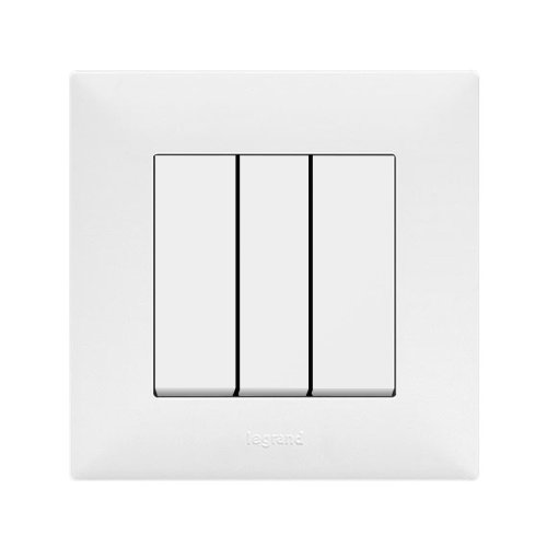 Вимикач 3-кл Legrand Niloe STEP 863103 білий