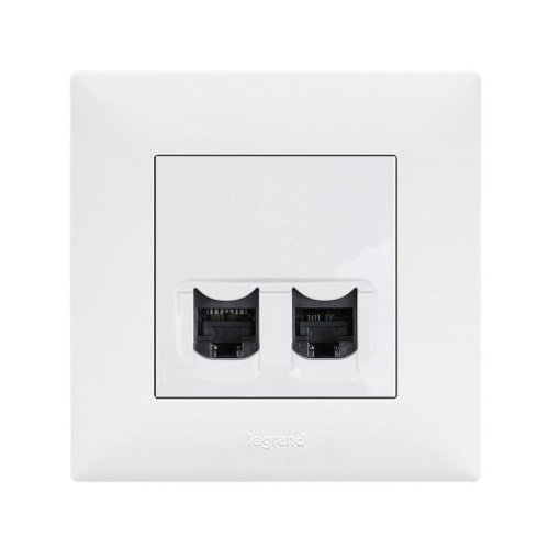 Комп'ютерна розетка 2-а Legrand Niloe STEP 863160 білий