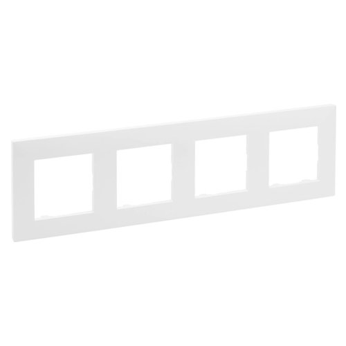 Рамка горизонтальна 4-м Legrand Niloe STEP 863194 білий