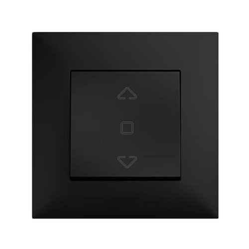 Вимикач 2-кл для жалюзі Legrand Niloe STEP 863543 чорний