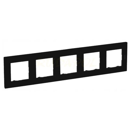 Рамка горизонтальна 5-м Legrand Niloe STEP 863595 чорний