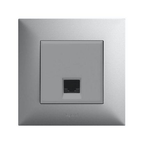 Компьютерная розетка 1-а Legrand Niloe STEP 863359 алюміній