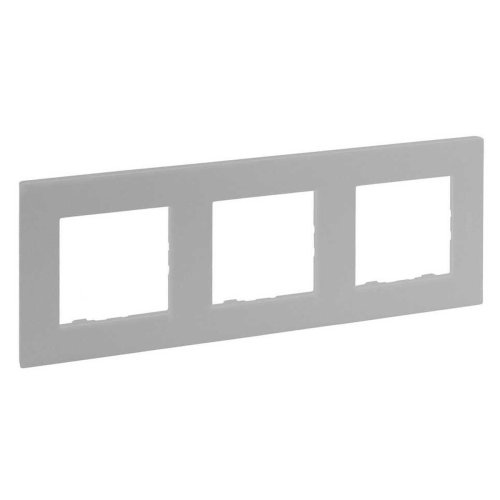 Рамка горизонтальная 3-я Legrand Niloe STEP 863393 алюміній