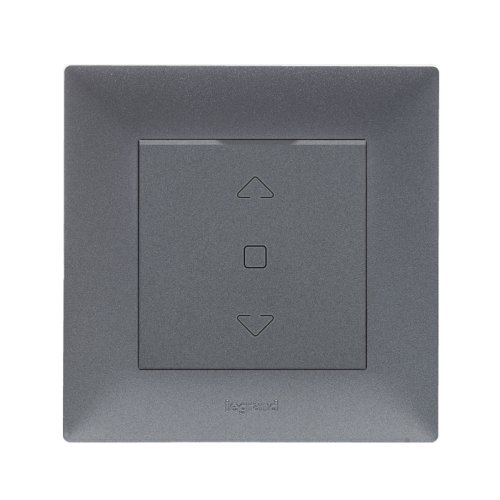 Вимикач 2-кл для жалюзі Legrand Niloe STEP 863443 сталь