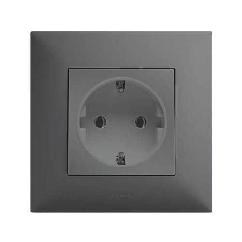 Розетка із з/к Legrand Niloe STEP 863421 сталь