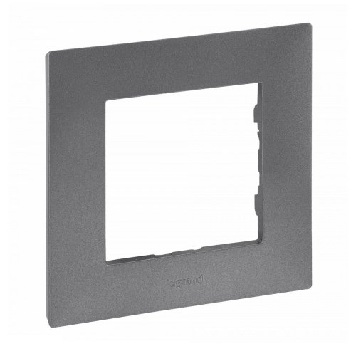 Рамка горизонтальна 1-м Legrand Niloe STEP 863491 сталь