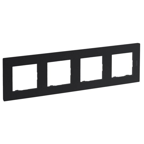 Рамка горизонтальна 4-м Legrand Niloe STEP 863794 антрацит