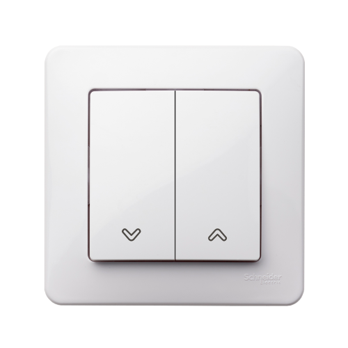 Вимикач 2-кл для жалюзі SE Sedna Design SDD111104 білий