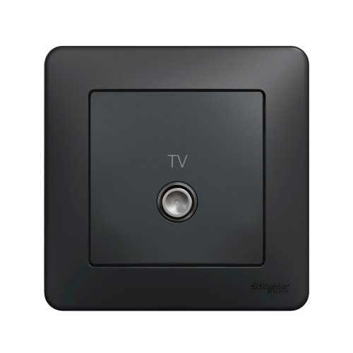 Телевізійна розетка кінцева SE Sedna Design SDD114471 чорний