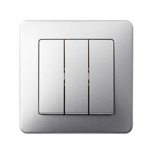 Вимикач 3-кл SE Sedna Design SDD113103 алюміній