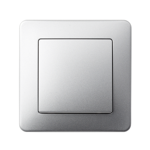 Кнопка 1-кл SE Sedna Design SDD113111 алюміній