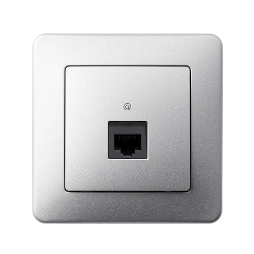 Компьютерная розетка 1-а SE Sedna Design SDD113451 алюминий