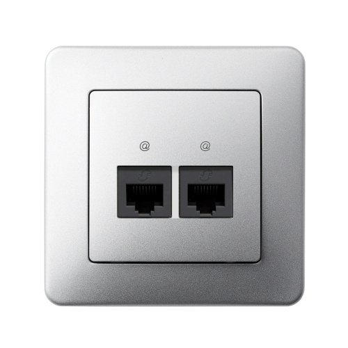 Компьютерная розетка 2-а SE Sedna Design SDD113452 алюминий