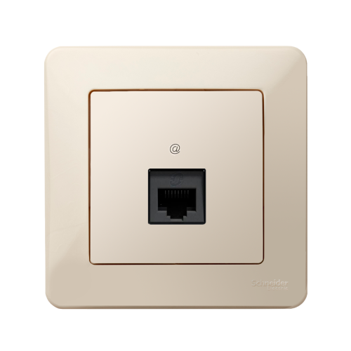 Комп'ютерна розетка 1-а SE Sedna Design SDD112451 бежевий