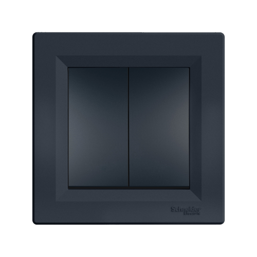 Вимикач 2-кл SE Asfora EPH0300171 антрацит