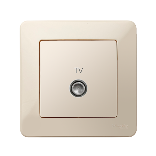 Телевизионная розетка проходная SE Sedna Design SDD112471 бежевый