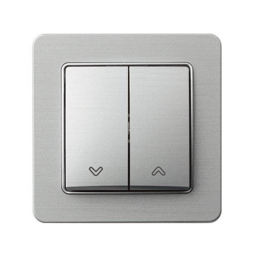 Выключатель 2-кл для жалюзи SE Sedna Elements SDD170104 алюминий матовый