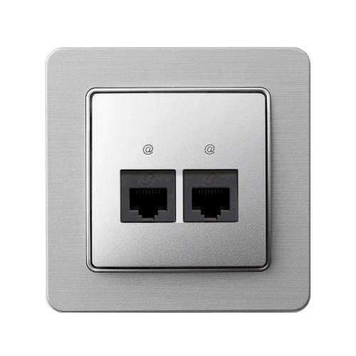 Комп'ютерна розетка 2-а SE Sedna Elements SDD113452 алюміній