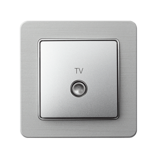 Телевізійна розетка кінцева SE Sedna Elements SDD113471 алюміній