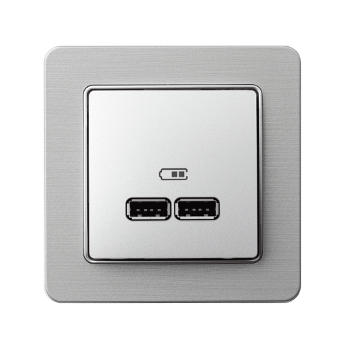 Розетка USB SE Sedna Elements SDD113401 алюміній