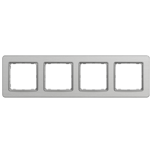 Рамка горизонтальна 4-м SE Sedna Elements SDD370804 алюміній матовий