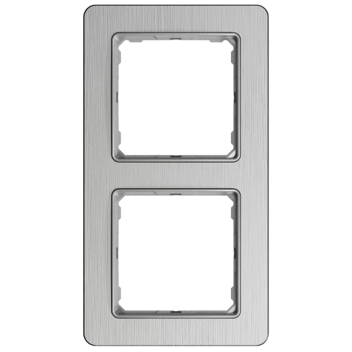 Рамка вертикальна 2-м SE Sedna Elements SDD370802 алюміній матовий