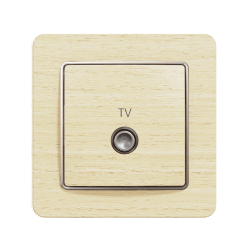 Телевізійна розетка кінцева SE Sedna Elements SDD180471 береза