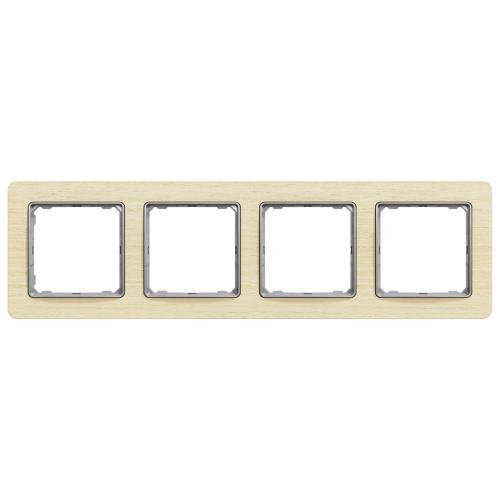 Рамка горизонтальна 4-м SE Sedna Elements SDD380804 береза
