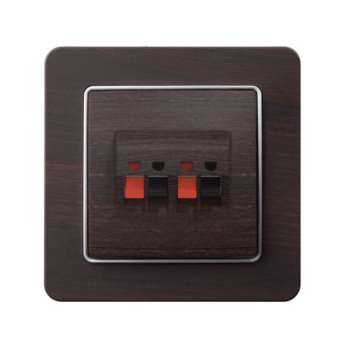 Аудіо-розетка SE Sedna Elements SDD181411 венге