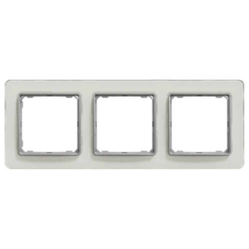 Рамка горизонтальна 3-м SE Sedna Elements SDD360803 біле скло