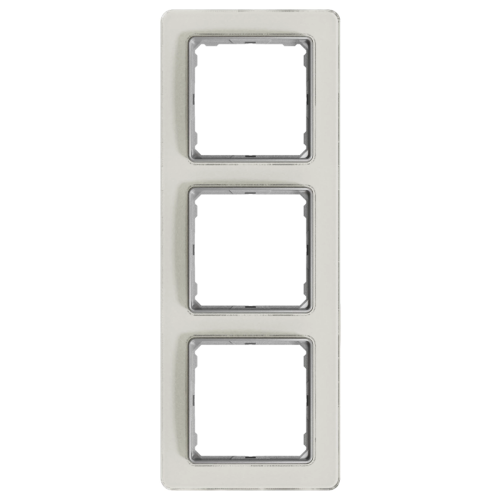 Рамка вертикальная 3-я SE Sedna Elements SDD360803 белое стекло