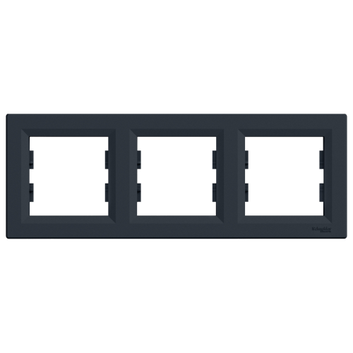 Рамка 3-а, горизонтальная SE Asfora EPH5800371 антрацит