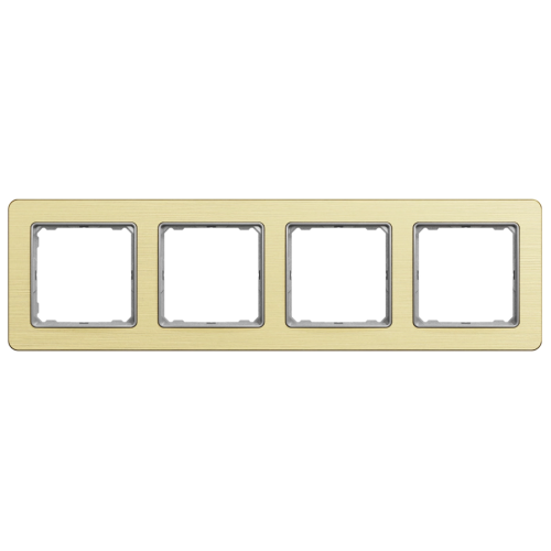 Рамка горизонтальна 4-м SE Sedna Elements SDD371804 матове золото