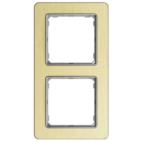 Рамка вертикальна 2-м SE Sedna Elements SDD371802 матове золото
