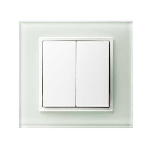 Рамка горизонтальна 1-м Berker B.7 скляна полярна білизна