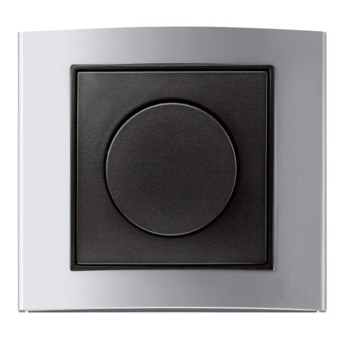 Рамка горизонтальна 1-м Berker B.3 алюміній / антрацит