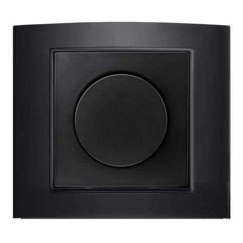 Рамка горизонтальна 1-м Berker B.3 чорна / антрацит