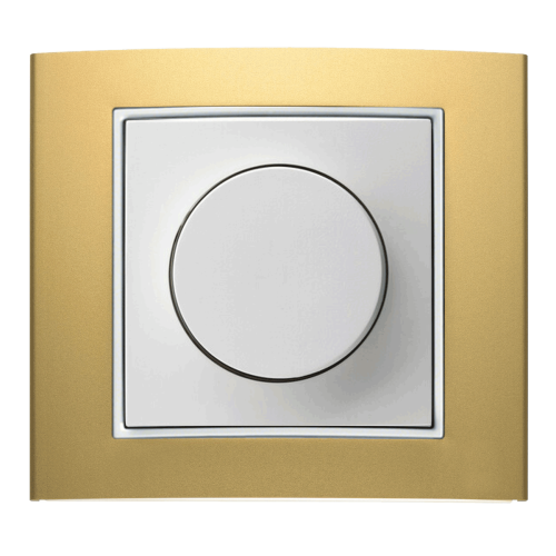 Рамка горизонтальна 1-м Berker B.3 золото / полярна білизна