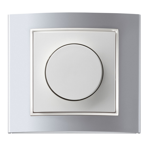 Рамка горизонтальна 1-м Berker B.3 алюміній / полярна білизна