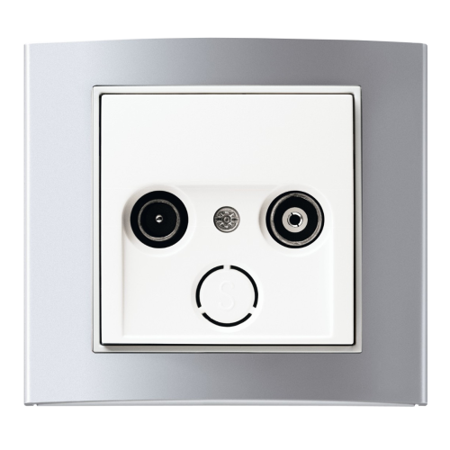 Рамка горизонтальна 1-м Berker B.3 алюміній / полярна білизна