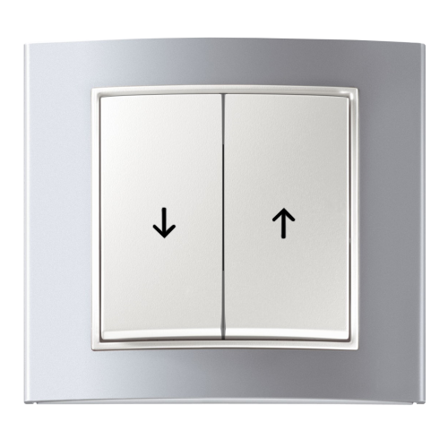 Рамка горизонтальна 1-м Berker B.3 алюміній / полярна білизна